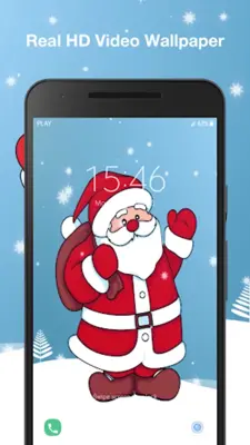 Santa Claus Live Wallpaper android App screenshot 0