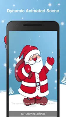 Santa Claus Live Wallpaper android App screenshot 1