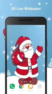 Santa Claus Live Wallpaper android App screenshot 2